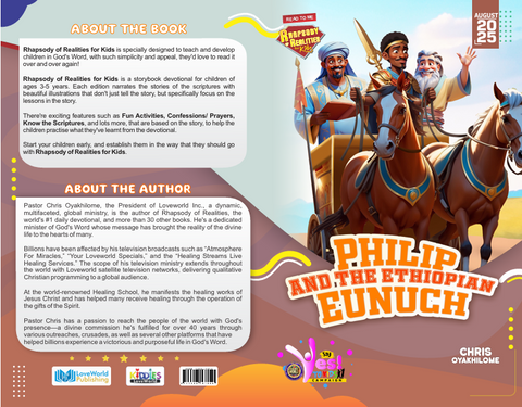 Rhapsody of Realities Devotional For Kids (1-6 Years) - August 2025 Edition