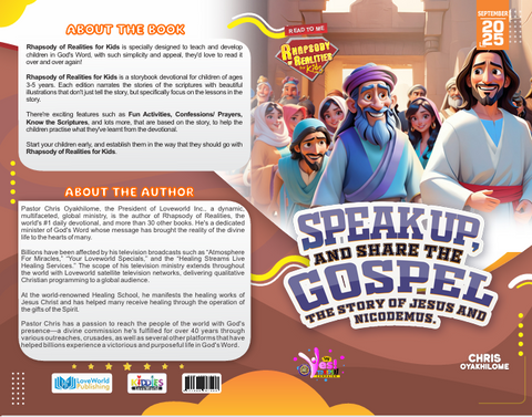 Rhapsody of Realities Devotional For Kids (1-6 Years) - September 2025 Edition