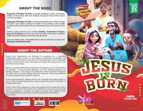 Rhapsody of Realities Devotional For Kids (1-6 Years) - December 2025 Edition