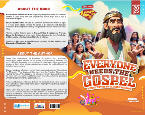 Rhapsody of Realities Devotional For Kids (1-6 Years) - November 2025 Edition