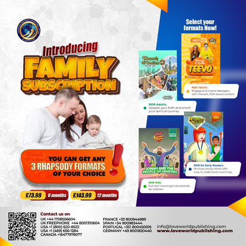 Rhapsody of Realities - Family Plan (Subscription)